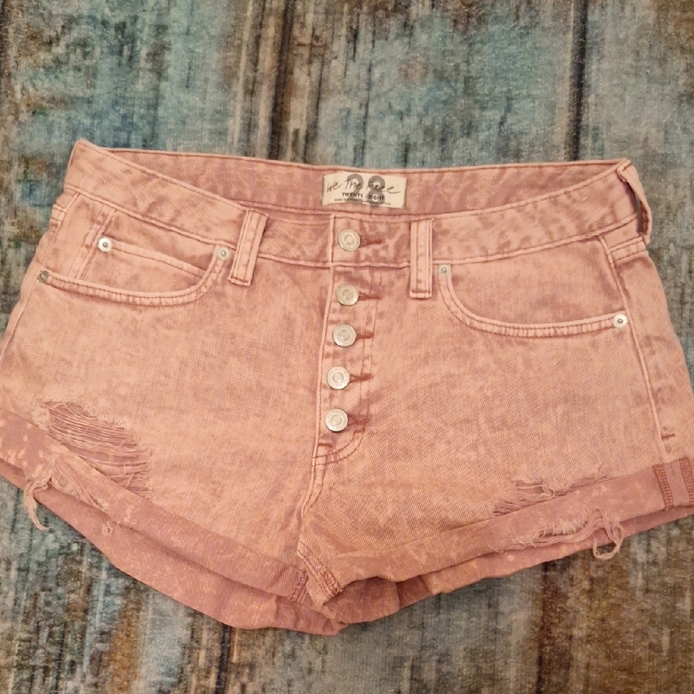 We The Free Dusty Rose Jean Shorts. Excellent Condition NWOT Size 28